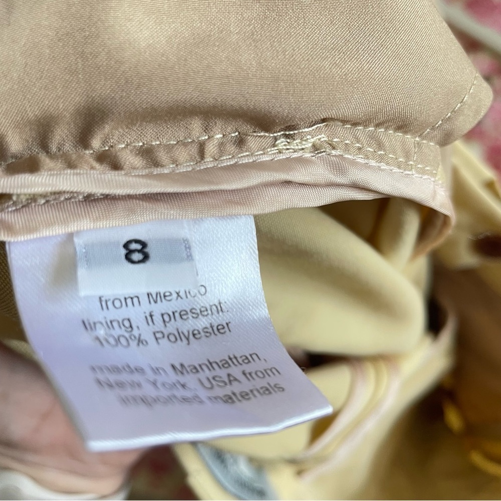 Rachel Comey Hemmed Wide Leg Butter Yellow Pants in Size 8 - Picture 4 of 10